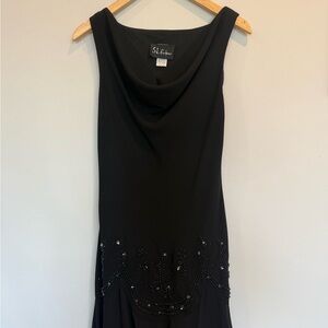 SL Fashions Black Sequin Sheath Dress